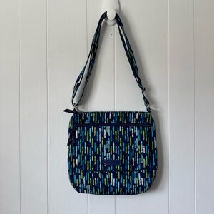 VERA BRADLEY Double Zip Mailbag in Katalina Showers